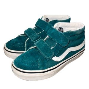 🏁 VANS GREEN SUEDE HIGHTOP SNEAKERS